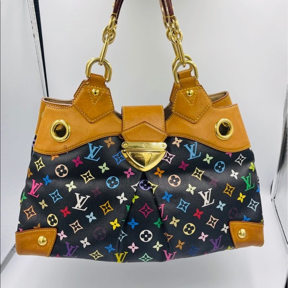 Louis Vuitton vintage black multicolour ursula shoulder bag